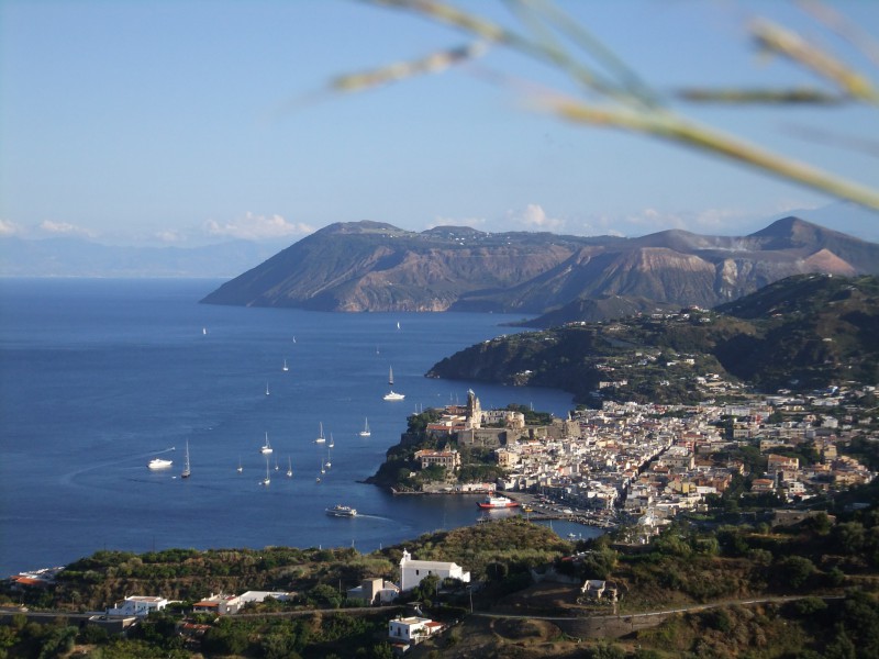 A beautiful view of Lipari.